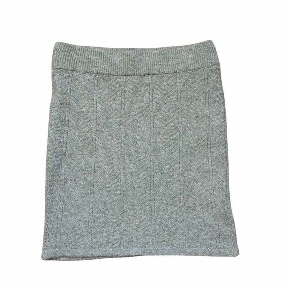 And Now This Gray Soft Stretchy Sweater Skirt Small - Picture 3 of 6